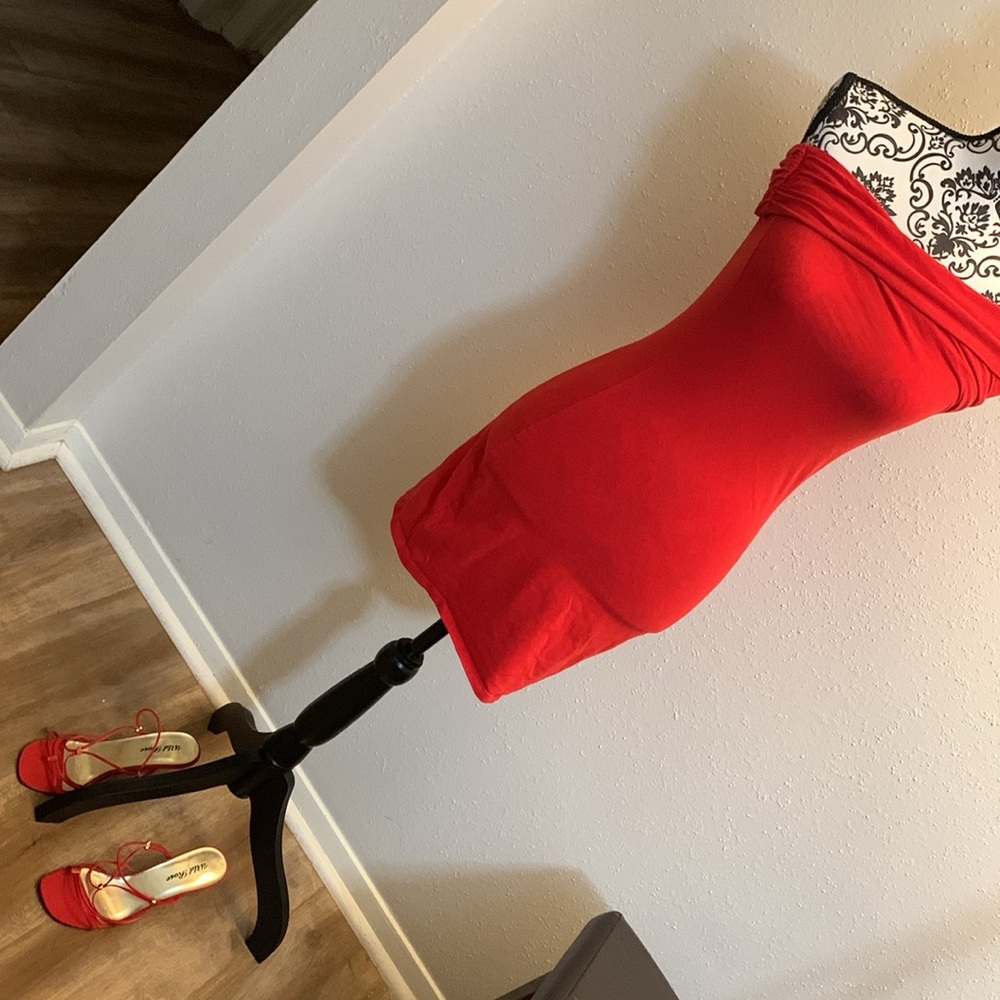 Red Mini Dress - Picture 7 of 8